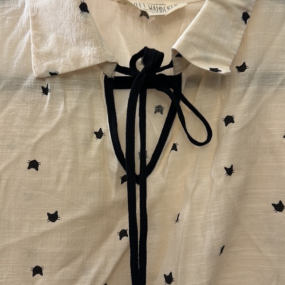 Collar shirt with cats - Picture 2 of 2